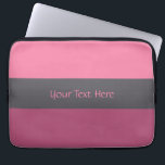 Tri-colour stripes custom laptop sleeves<br><div class="desc">Change the text field to what you want. You can also change the font and its size and colour,  as well as add more text fields,  by using the "Customise it" function. See my store for more items with this design.</div>