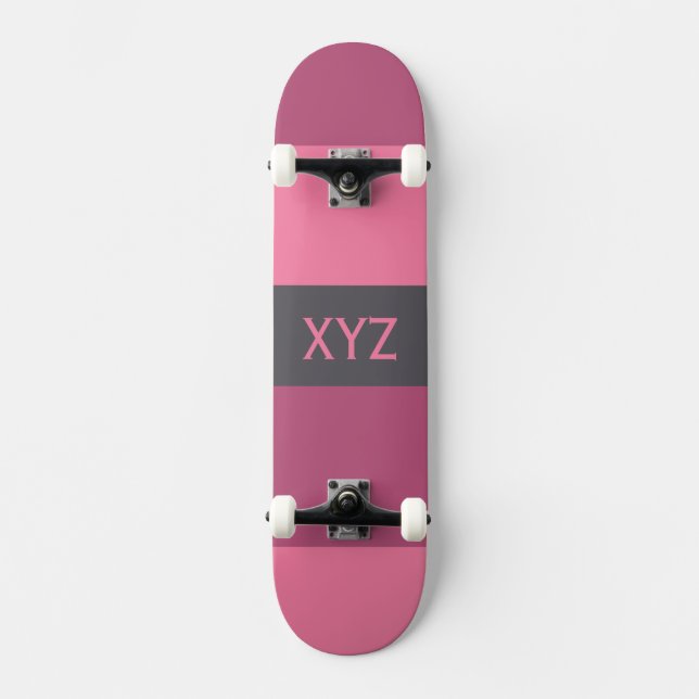 Tri-colour stripes custom skateboards (Front)