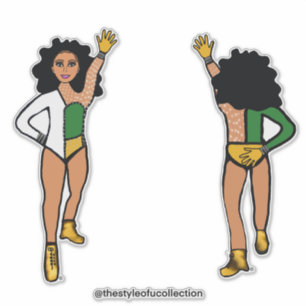 Tri-Colour White Green Yellow Dancer #2