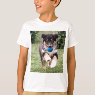 Tri Coloured Australian Shepherd Pup T-Shirt