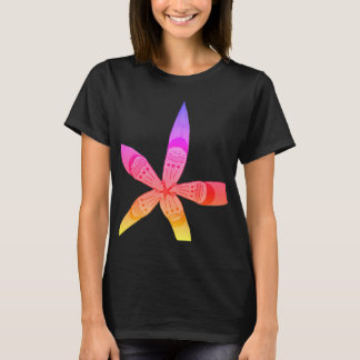 Tri dye floral color blend T-Shirt