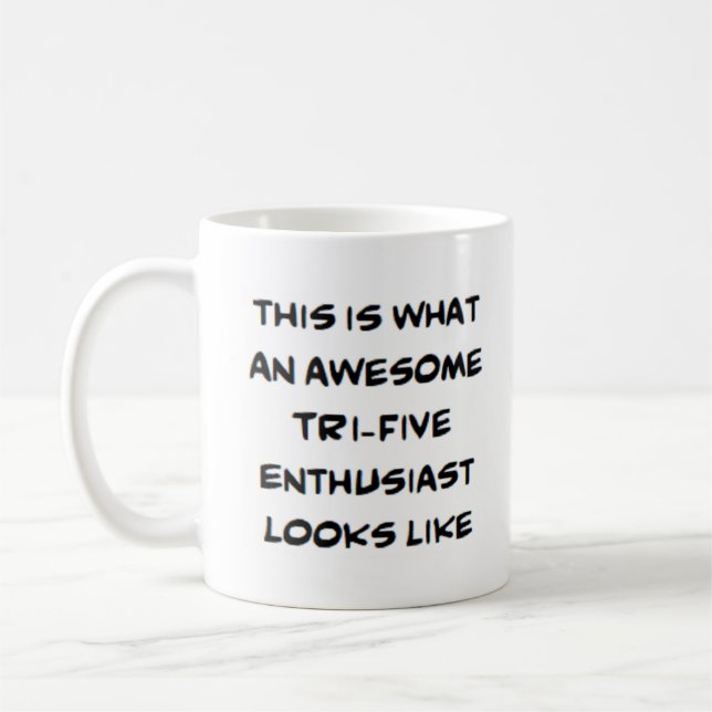 tri-five enthusiast, awesome coffee mug (Left)
