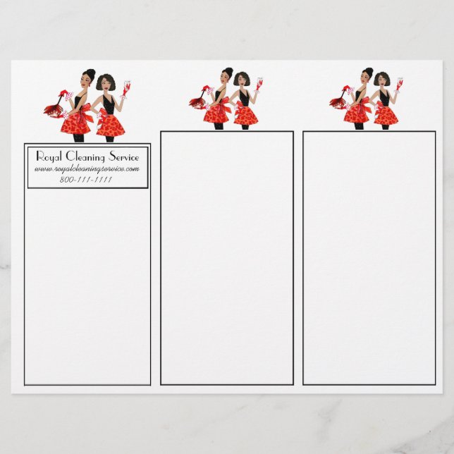 Tri-Fold House Cleaning Brochures (Front)