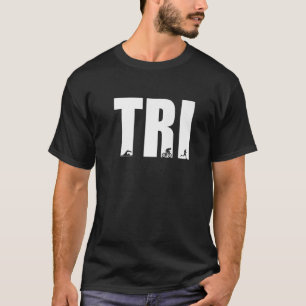 Tri Graphic Run Bike Swim Triathlon Triathlete Spo T-Shirt
