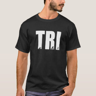 Tri Graphic Run Bike Swim Triathlon Triathlete Spo T-Shirt