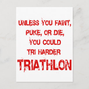 Tri Harder Postcard