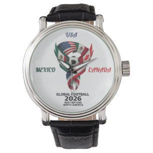 Tri-Nation Flag Wristwatch 2026 Match Date