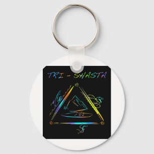 Tri Shasta Triathalon Logo Key Ring