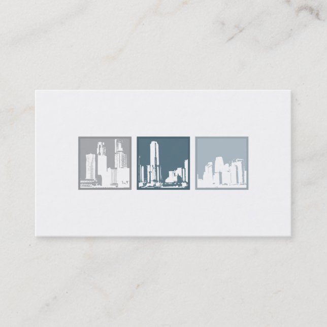 Tri-Squares - Buildings Business Card (Front)