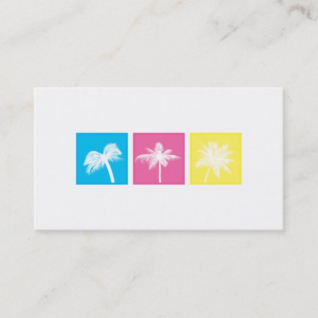 Tri-Squares - Palms Business Card (Front)