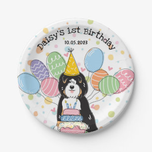 Tri Tibetan Terrier Birthday Party Paper Plates
