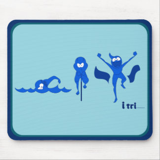 Tri-toon logo in blue for mousepad