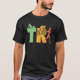 Tri Vintage Triathlon Triathlete Sports Enthusiast T-Shirt
