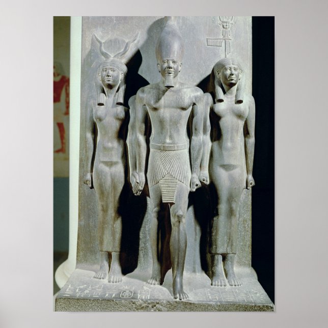 Triad of Menkaure  with the goddess Hathor Poster (Front)