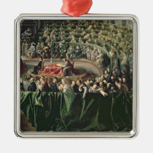 Trial of Galileo, 1633 2 Metal Tree Decoration