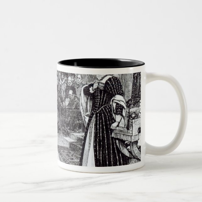 Trial of Mary Queen of Scots Two-Tone Coffee Mug (Right)