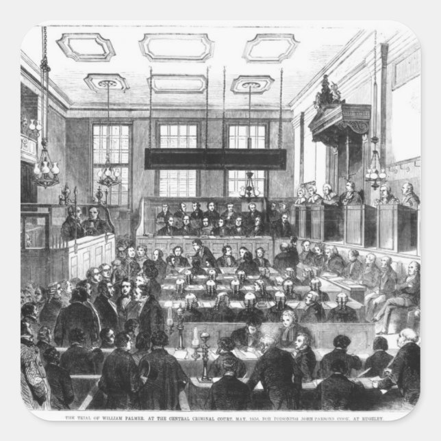 Trial of William Palmer Square Sticker (Front)