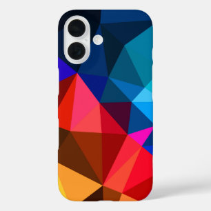 triangle abstract and daisy iPhone 16 case