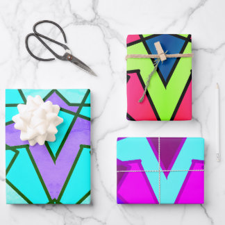 Triangle Abstract Wrapping Paper Sheet