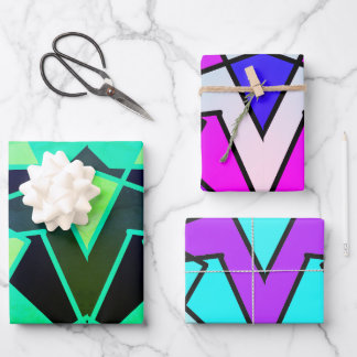 Triangle Abstract Wrapping Paper Sheet