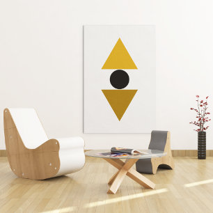 Triangle balance art poster