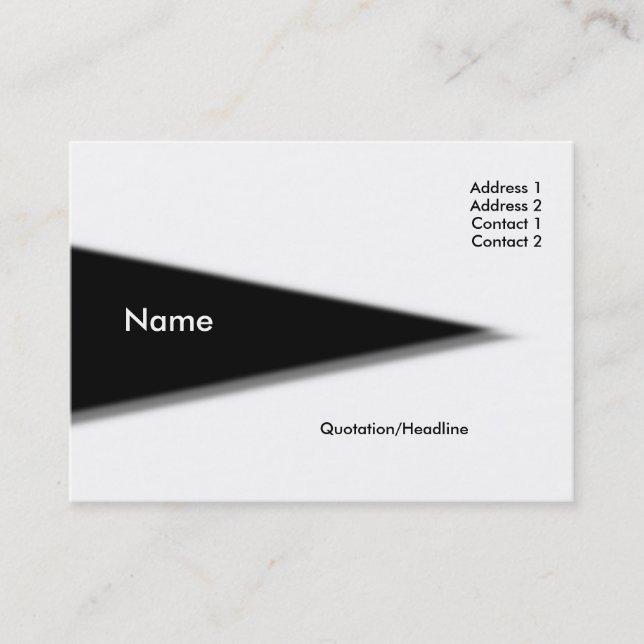 Triangle Business Card (Front)
