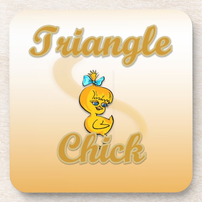 Triangle Chick Coaster (Front)
