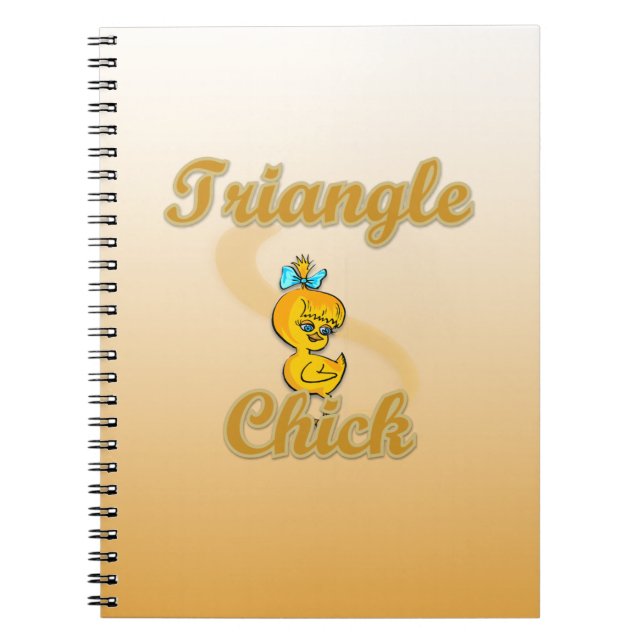 Triangle Chick Spiral Notebook (Front)
