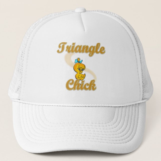 Triangle Chick Trucker Hat (Front)