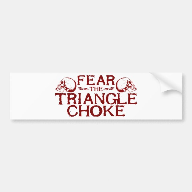 Triangle Choke Bumper Sticker (Front)