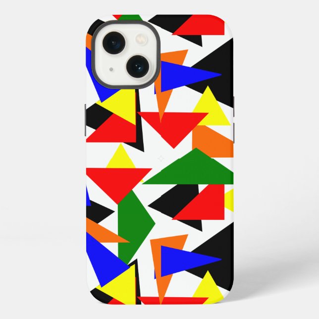 Triangle Collage  iPhone Case (Back)