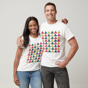 Triangle Colourful Geometric Triangle Pattern T-Shirt
