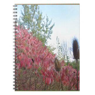 Triangle Colourful Nature Print Goodluck warm fall Spiral Notebook