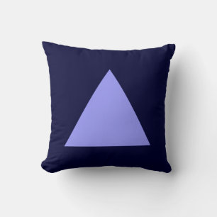 Triangle Colours - Pastel Blue with Dk Navy Cushion