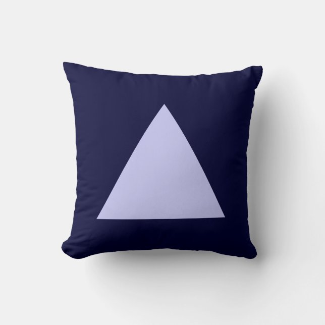 Triangle Colours - Powder Blue with Dk Navy Cushion (Front)