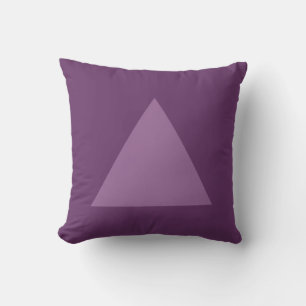 Triangle Colours - Shades of Plum Cushion