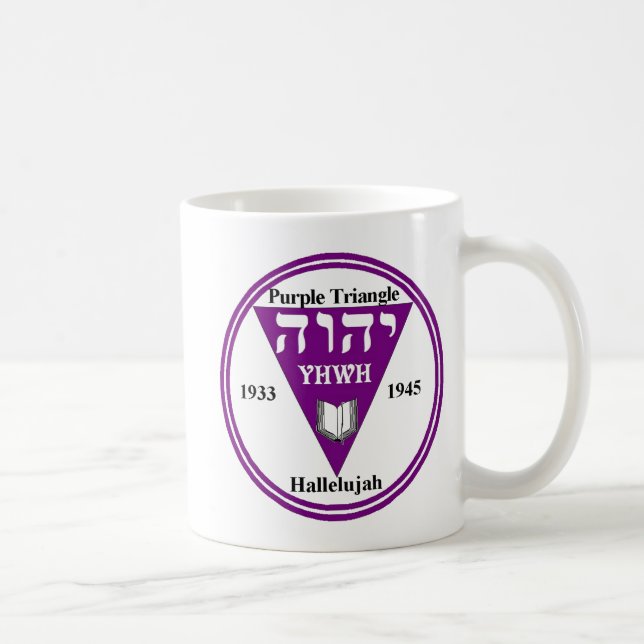 Triangle dbl wht coffee mug (Right)