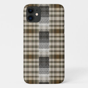 Triangle Ethnic Brown Plaid Pattern Phone Case