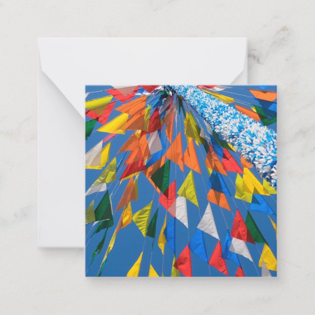 Triangle Flag Decoration Card (Front)