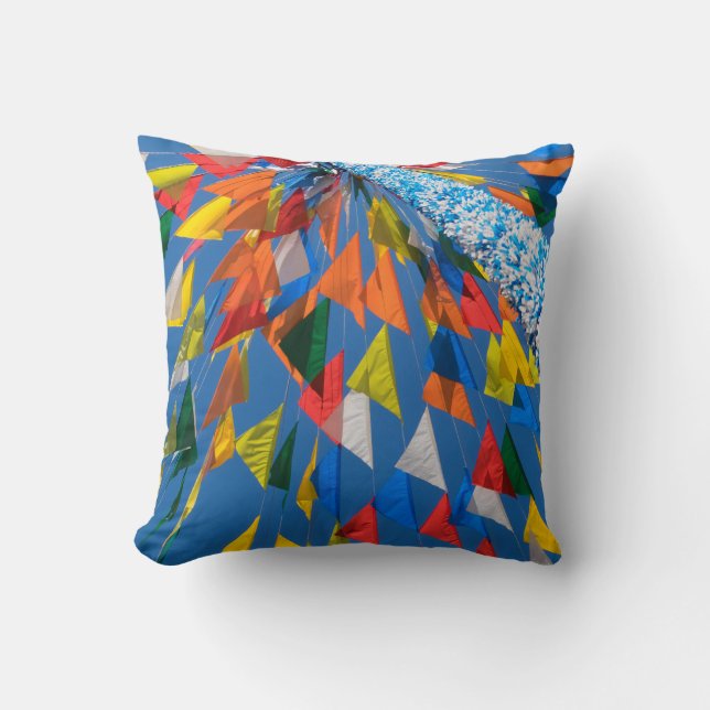 Triangle Flag Decoration Cushion (Front)
