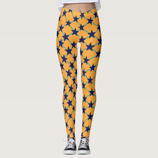 TRIANGLE GEOMETRIC ART. LEGGINGS (Front)