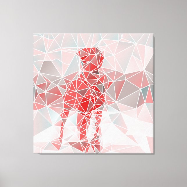 Triangle Great Dane Canvas Print (Front)