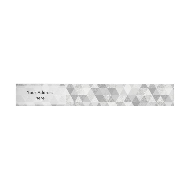 Triangle grunge pattern II + your ideas Wraparound Address Label (Individual)