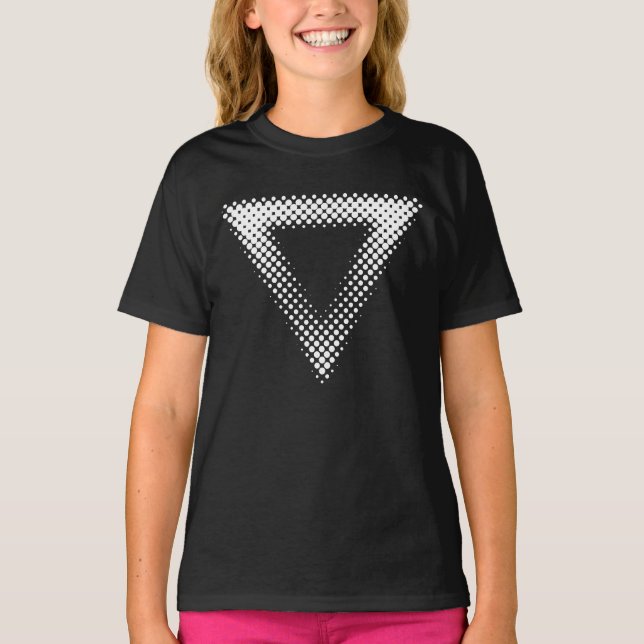 Triangle Halftone Geometric shape T-Shirt (Front)