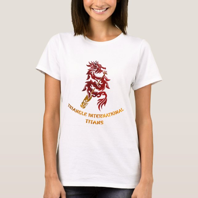 Triangle International Titans (Gold Text) T-Shirt (Front)