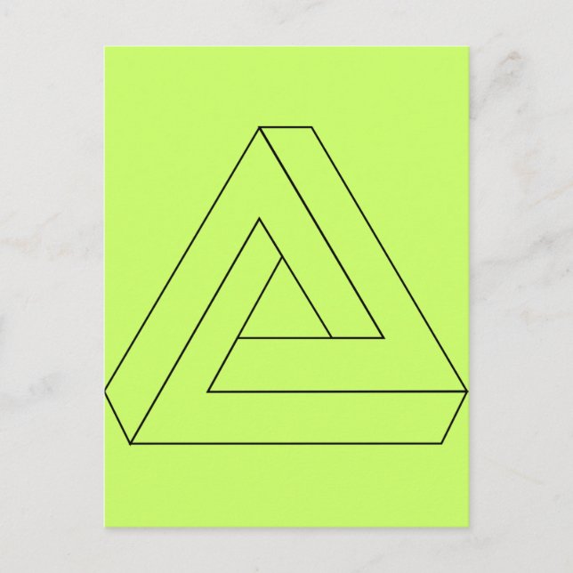 Triangle-Line-Art_Vector_Clipart Postcard (Front)