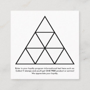 triangle loyalty rewards square card