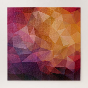 Triangle Mosaic: Dark Vintage Jigsaw Puzzle