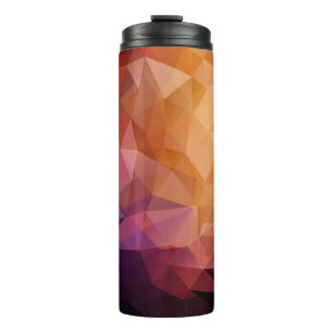 Triangle Mosaic: Dark Vintage Thermal Tumbler