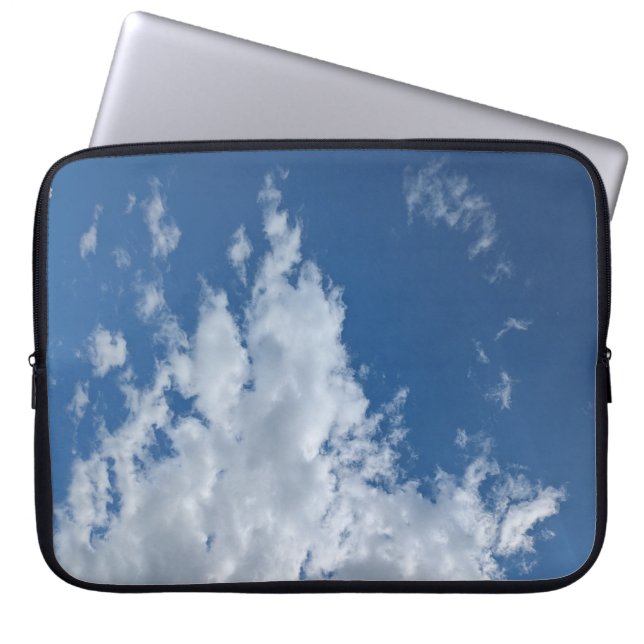 Triangle of clouds laptop sleeve (Front)